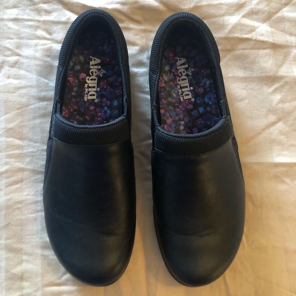 Alegria Duette Black Slip-On Shoes